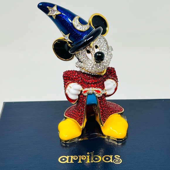 Disney Arribas Brothers Limited Edition Sorcerer Mickey Mouse Swarovski Figurine - Picture 2 of 14